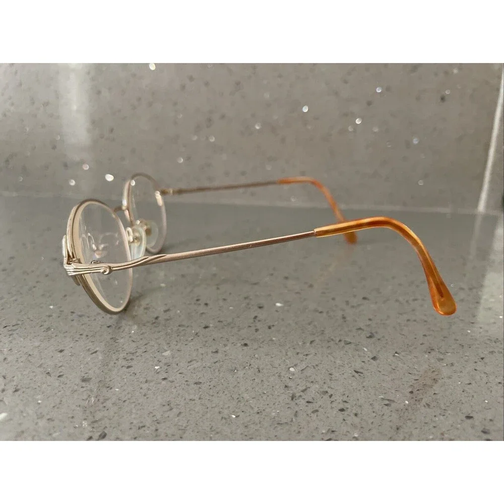Seiko Eyeglasses Frames Only T359 Japan Pure Titanium 54-16-135 Gold Pink